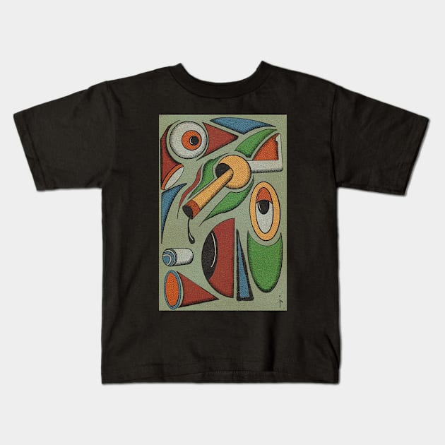 Abstract IX Kids T-Shirt by IcarusPoe